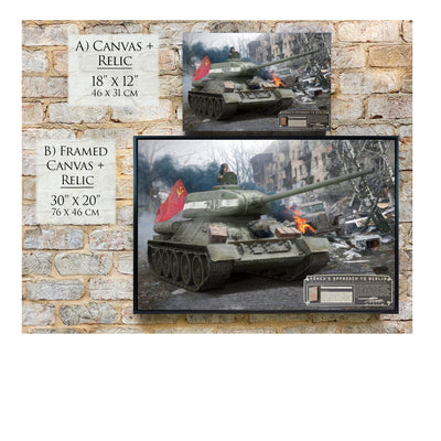 T-34 Soviet Tank - Konev's Approach to Berlin historical relic artwork by Craig Tinder
