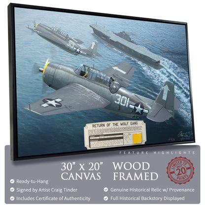 TBM Avenger - Return of the Wolf Gang Canvas | INCLUDES: Oil Cooler Intake Piece