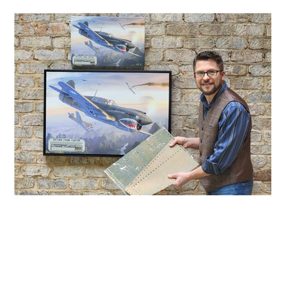 P-40 Warhawk - Return from Canton Canvas | INCLUDES: Skin Fragment