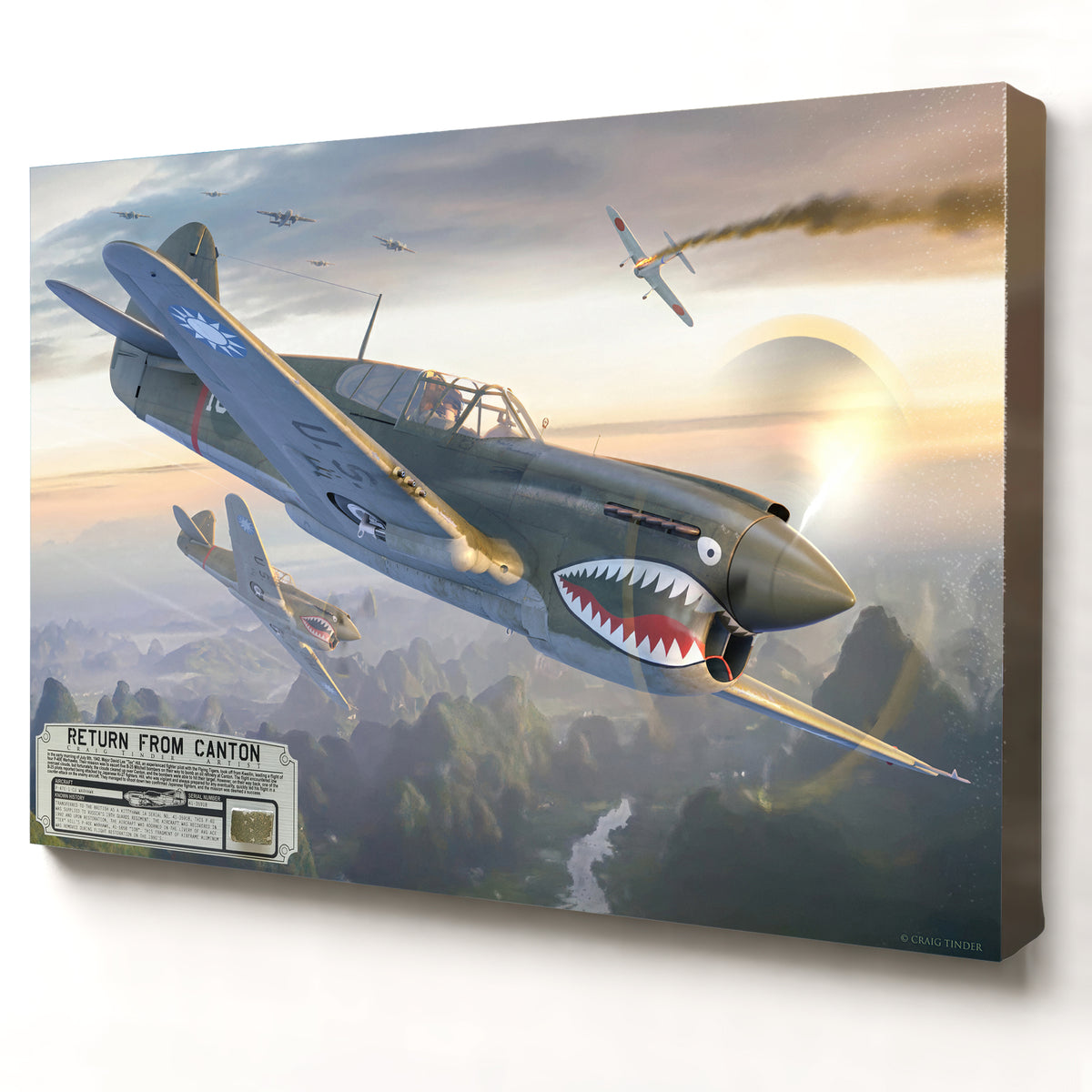 P-40 Warhawk - Return from Canton | INCLUDES: Skin Fragment