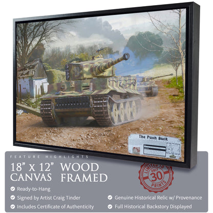 Tiger I Tank - The Push Back Canvas | INCLUDES: Engine Storage Tank Fragment