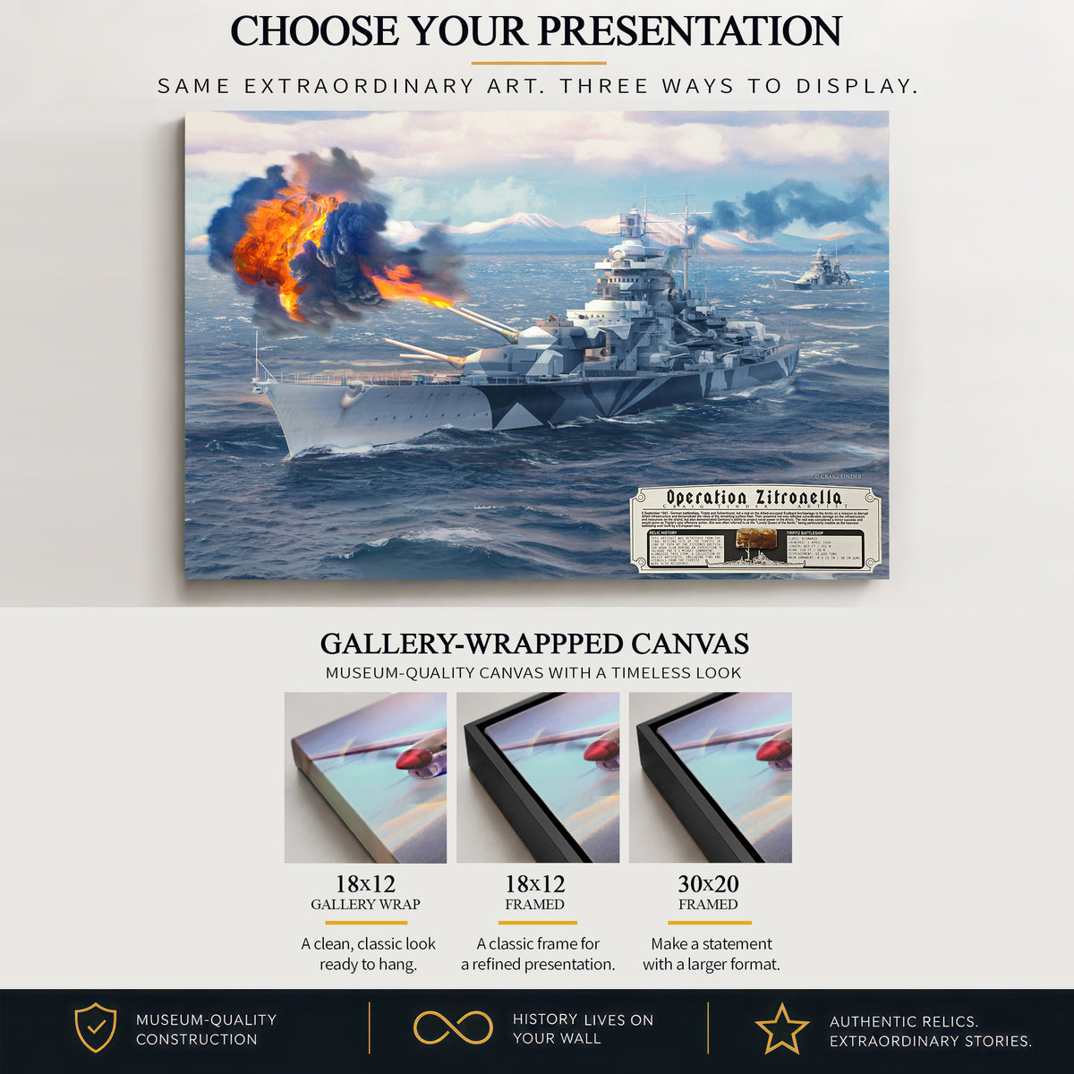 Tirpitz Battleship - Operation Zitronella | INCLUDES: Duct Piece