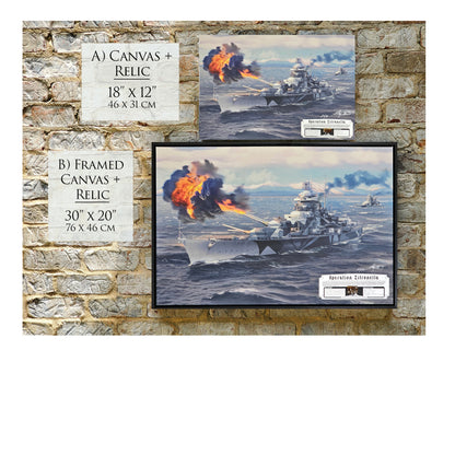 Tirpitz Battleship - Operation Zitronella Canvas | INCLUDES: Duct Piece