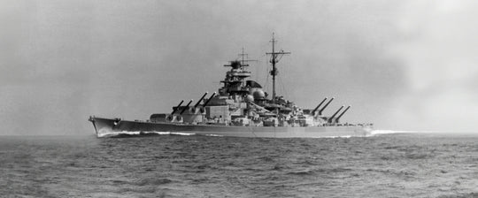 Operation Zitronella - German Battleship Tirpitz Canvas with Tirpitz Relic