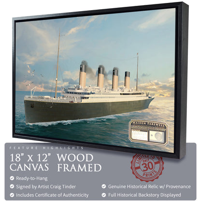 Titanic - Maiden Farewell Canvas | INCLUDES: Titanic Coal