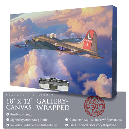 B-17 Flying Fortress - Twilight's Last Crucible Canvas | INCLUDES: Skin Fragment