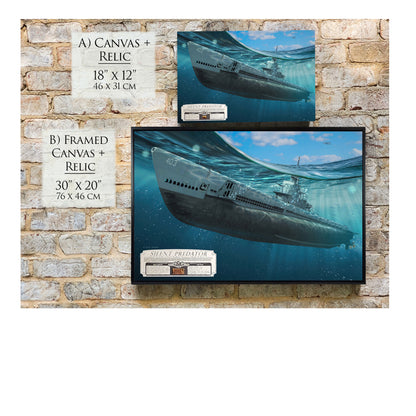 USS Atule Submarine - Silent Predator Canvas | INCLUDES: Toolbox Piece