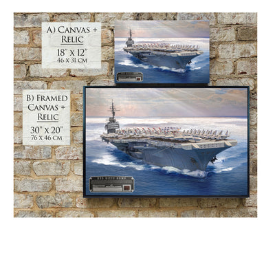 USS Kitty Hawk CV-63 historical relic artwork by Craig Tinder
