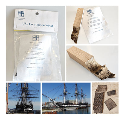 USS Constitution Canvas with Relic | Includes Oak Hull Relic