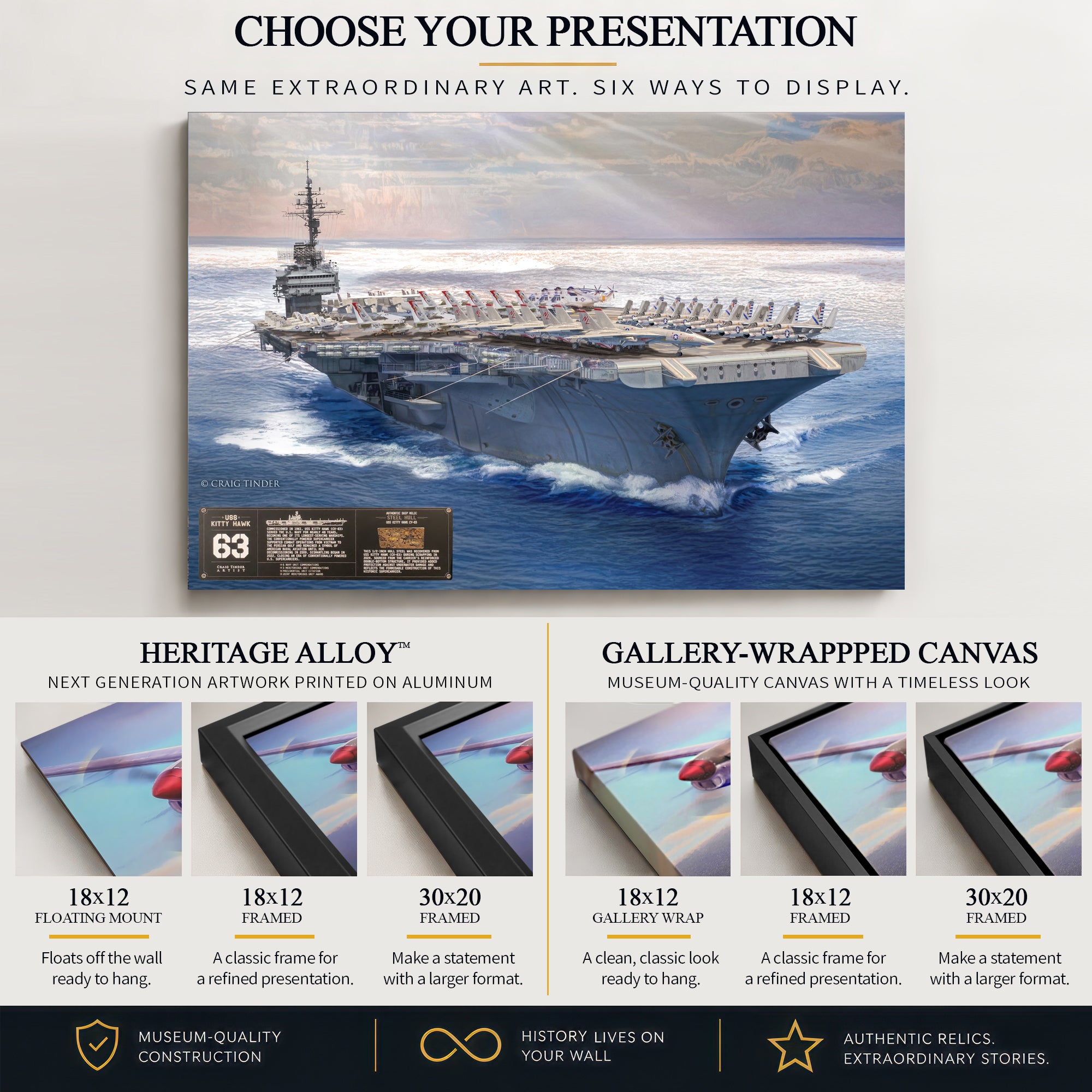 USS Kitty Hawk CV-63 | Relic Art – Aces In Action