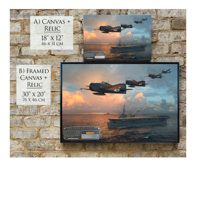 USS Langley Carrier historical relic artwork by Craig Tinder