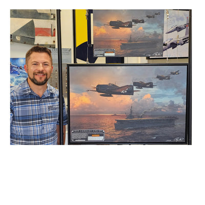 USS Langley Carrier historical relic artwork by Craig Tinder
