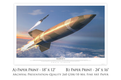 Aggregat 4 - V2 Rocket Aviation Art