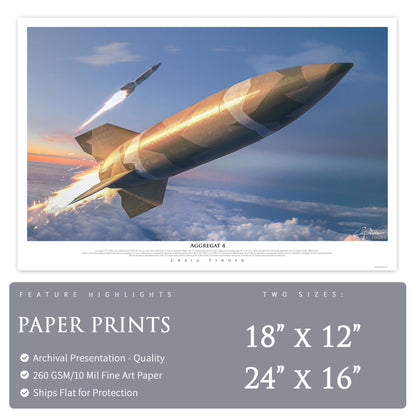 V2 Rocket - Aggregat 4 - Aviation Art