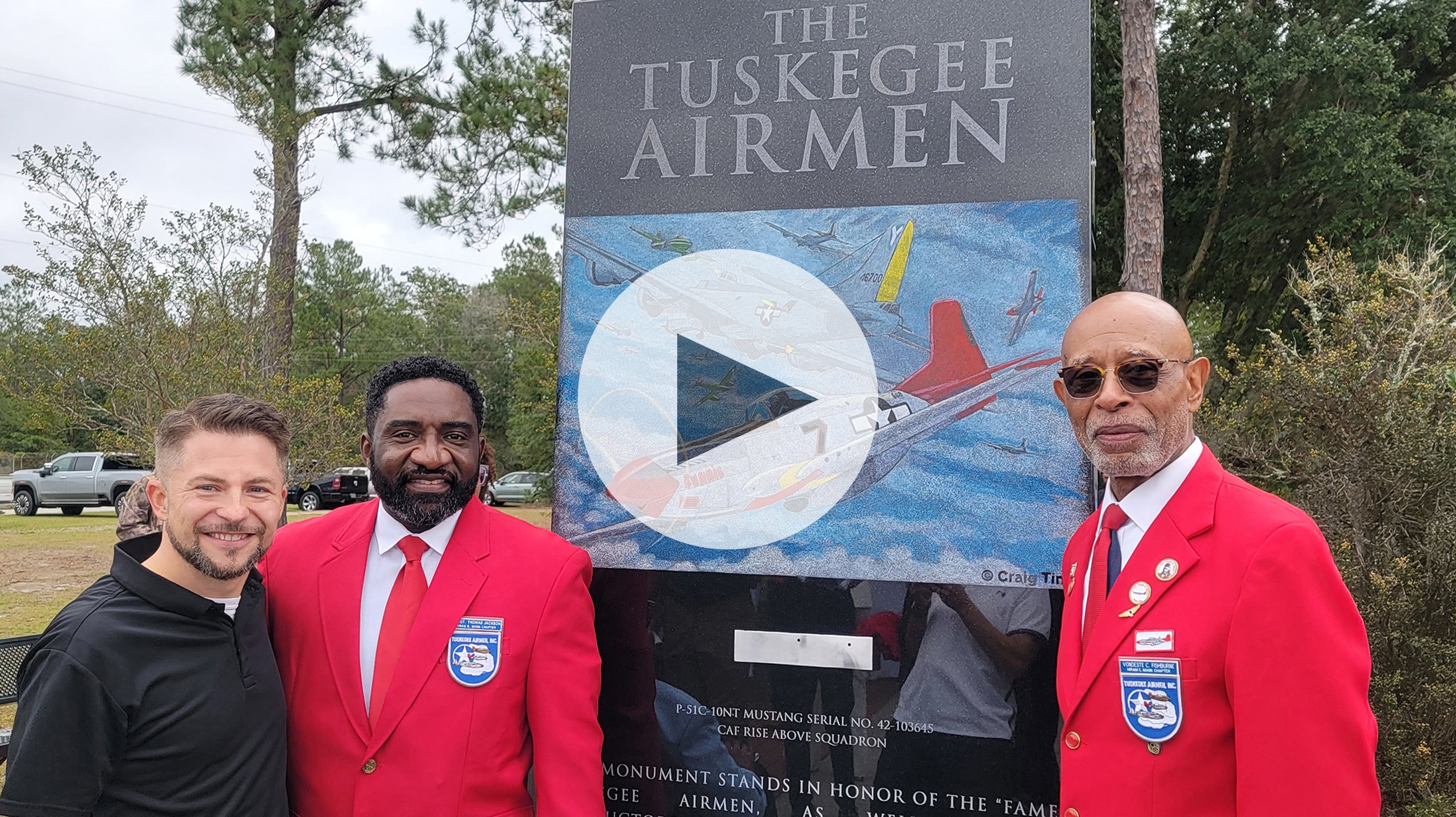 Load video: Tuskegee Airmen Select Artist Craig Tinder