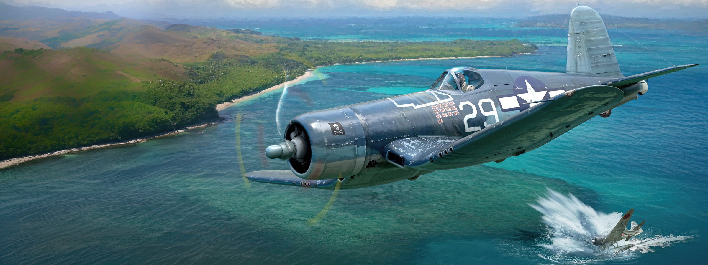 Aces In Action - Craig Tinder's Historical Art Gallery