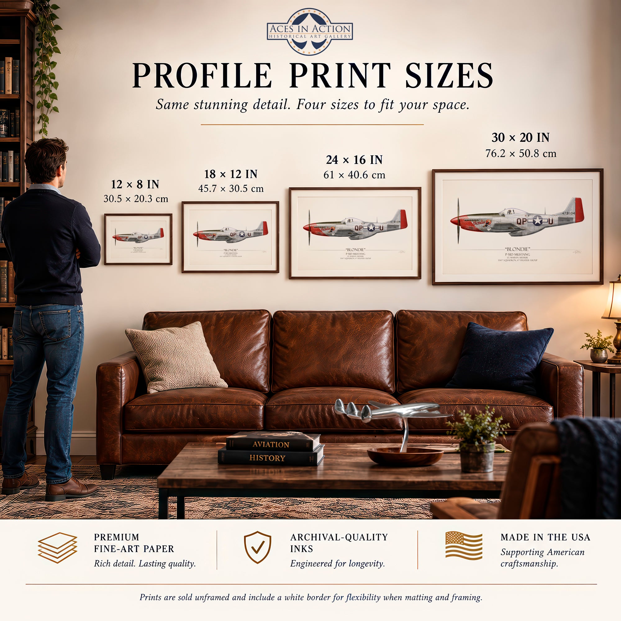 Focke-Wulf Fw-190 D9 Red 1 Profile Art Print | Craig Tinder – Aces