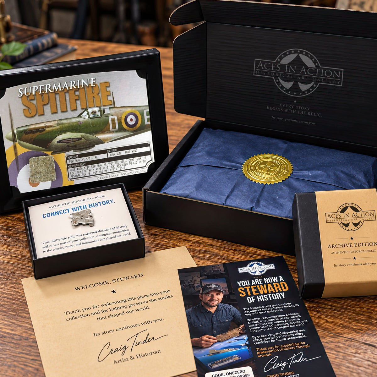 Focke-Wulf Fw 190 Prowl of Jutta Relic Plaque - 8"x10" | INCLUDES: Authentic Focke-Wulf Fw 190 Prowl of Jutta Relic