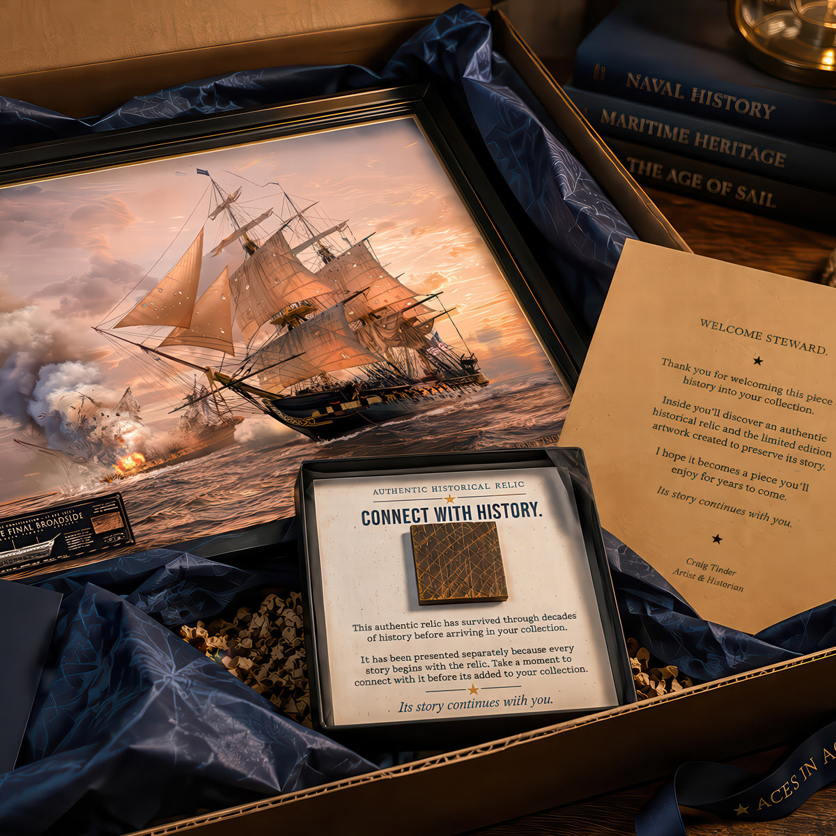 Aces In Action historical relic artwork presentation information