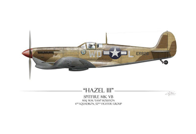 "Hazel III Spitfire MkV" - Art Print by Craig Tinder