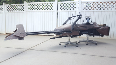 Blueprint Plans & 3D Parts for Building A FULL-SIZE STARWARS SpeederBike - Aces In Action
