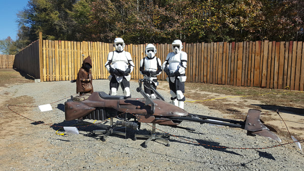 Blueprint Plans & 3D Parts for Building A FULL-SIZE STARWARS SpeederBike - Aces In Action