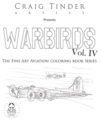 Warbirds Coloring Book - Volume IV: The Fine Art Aviation Collection-Gifts & Apparel-Aces In Action: The Workshop of Artist Craig Tinder