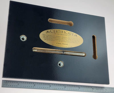 WWII Supermarine Spitfire Relic Plaque - Full Color 5"x7"-Historical Display Plaques-Aces In Action: The Workshop of Artist Craig Tinder