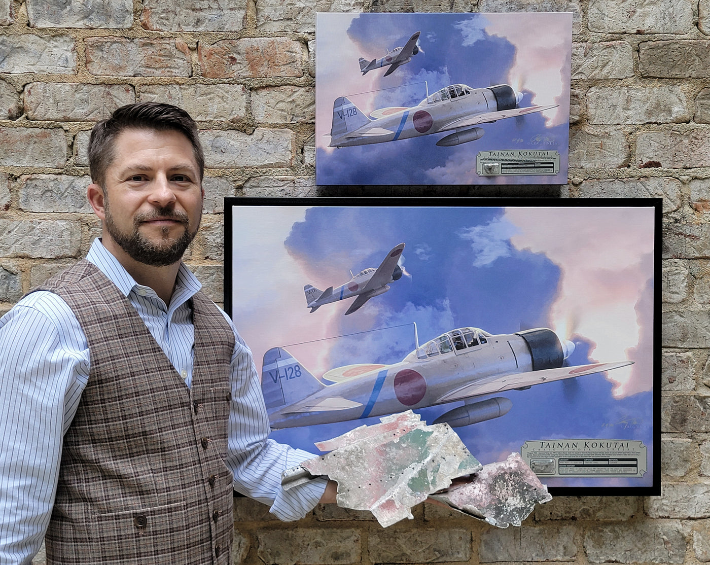 Tainan Kokutai - A6M2 Zero Aviation Art-Art Print-Aces In Action: The Workshop of Artist Craig Tinder