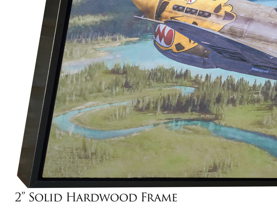 Alaskan Tigers - P-40 Warhawk Fighter Aviation Art-Art Print-Aces In Action: The Workshop of Artist Craig Tinder