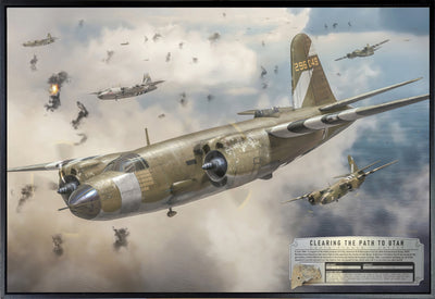 Clearing the Path to Utah - B-26 Marauder Aviation Art-Art Print-Aces In Action: The Workshop of Artist Craig Tinder