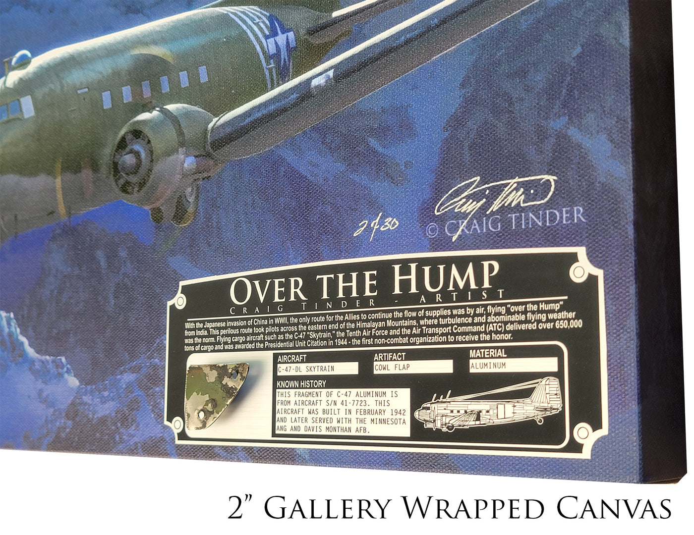 Over the Hump - C-47 Skytrain Aviation Art-Art Print-Aces In Action: The Workshop of Artist Craig Tinder