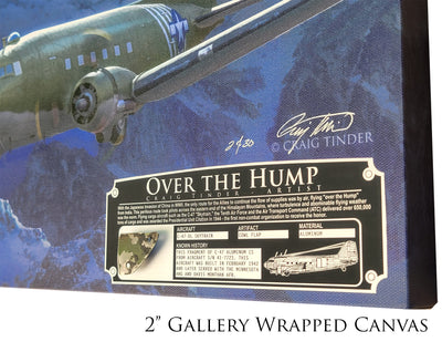 Over the Hump - C-47 Skytrain Aviation Art-Art Print-Aces In Action: The Workshop of Artist Craig Tinder