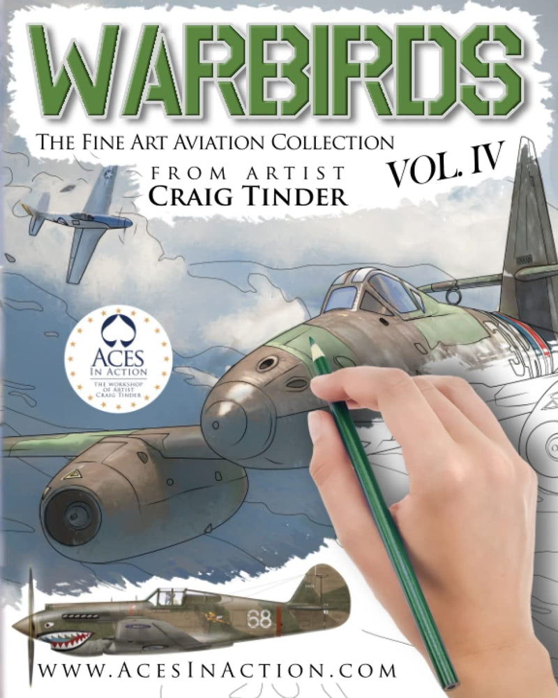 Warbirds Coloring Book - Volume IV: The Fine Art Aviation Collection-Gifts & Apparel-Aces In Action: The Workshop of Artist Craig Tinder