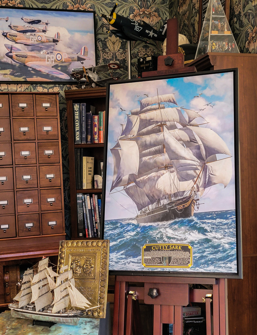 Cutty Sark - Clipper Ship Maritime Art-Art Print-Aces In Action: The Workshop of Artist Craig Tinder