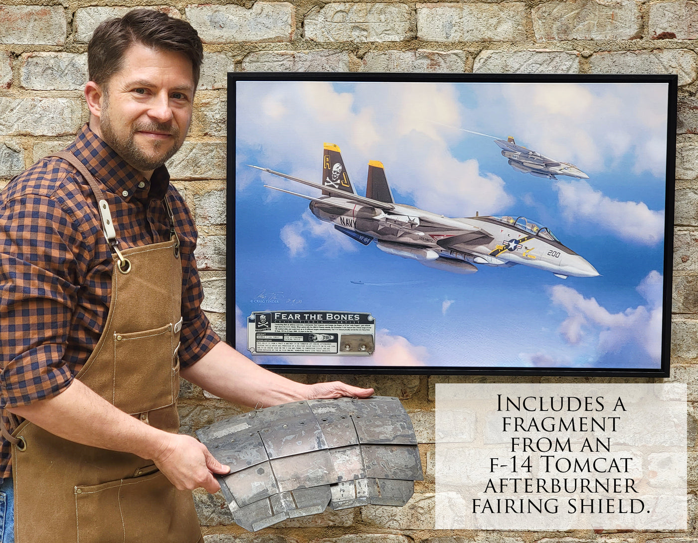 Fear the Bones - F-14A Tomcat Aviation Art-Art Print-Aces In Action: The Workshop of Artist Craig Tinder