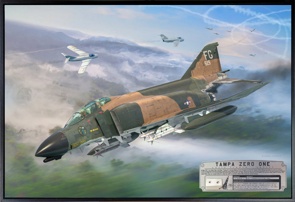 Tampa Zero One - F-4 Phantom II Aviation Art-Art Print-Aces In Action: The Workshop of Artist Craig Tinder