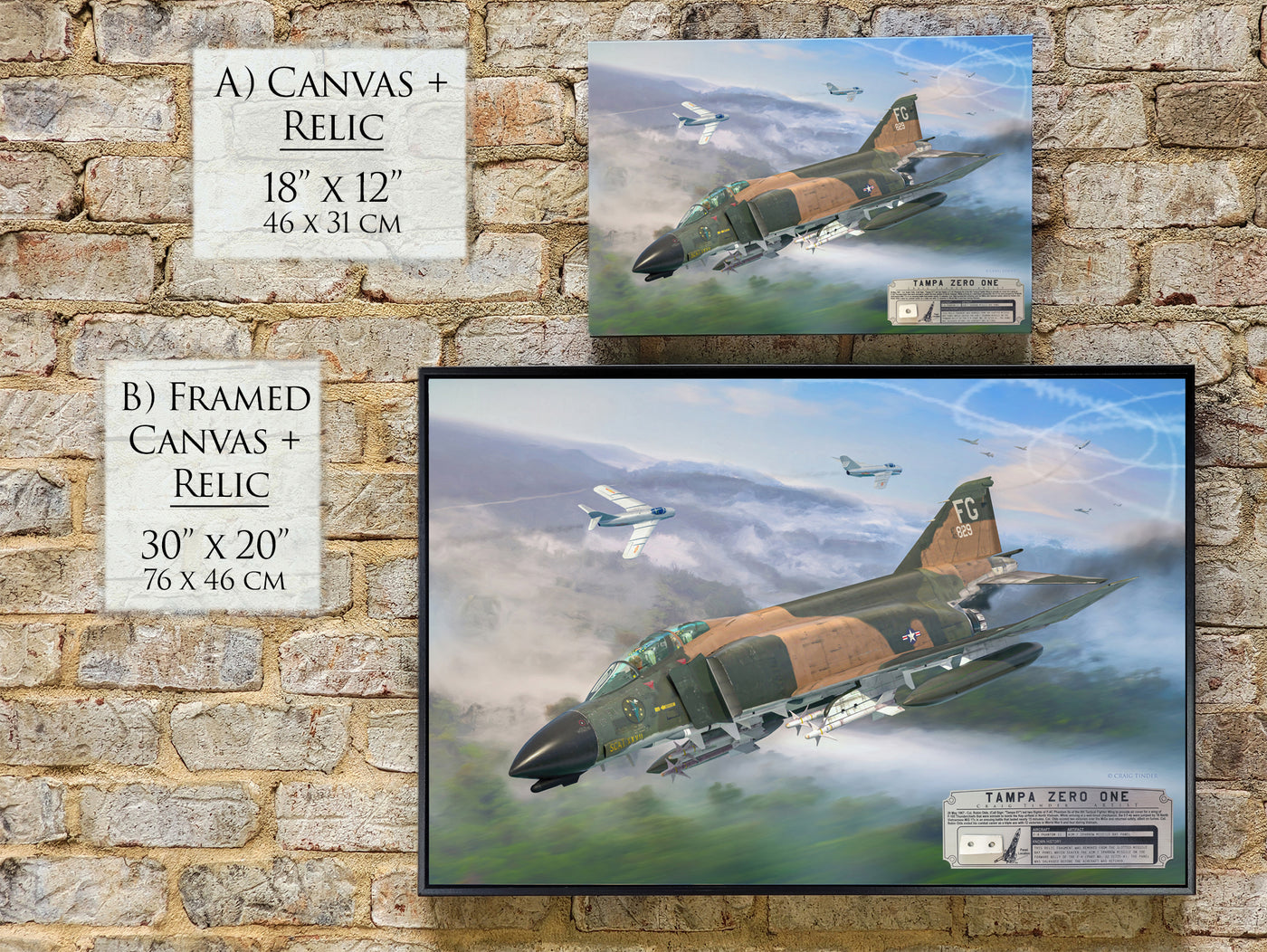 Tampa Zero One - F-4 Phantom II Aviation Art-Art Print-Aces In Action: The Workshop of Artist Craig Tinder