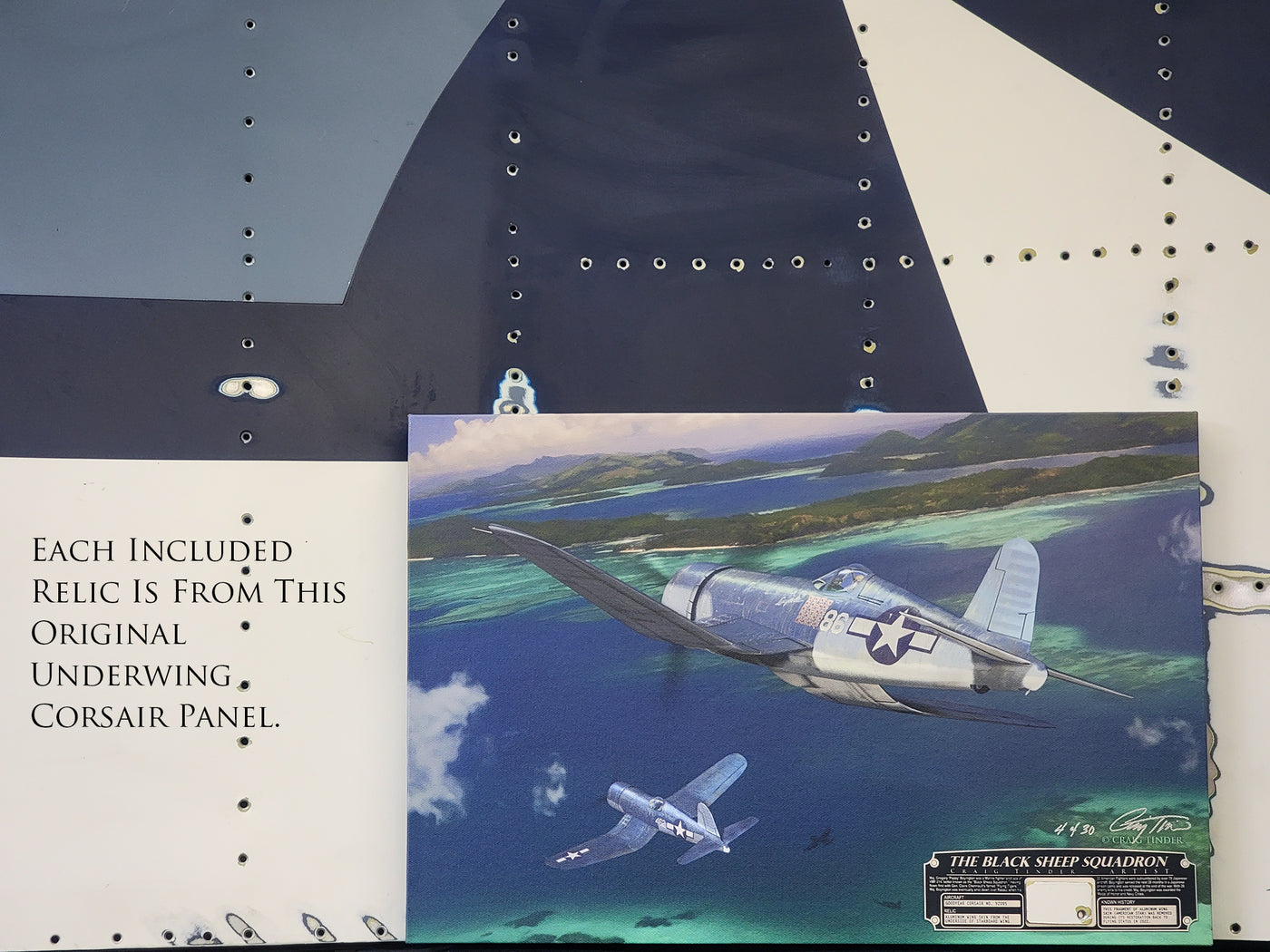 Black Sheep Squadron - F4U Corsair Aviation Art-Art Print-Aces In Action: The Workshop of Artist Craig Tinder