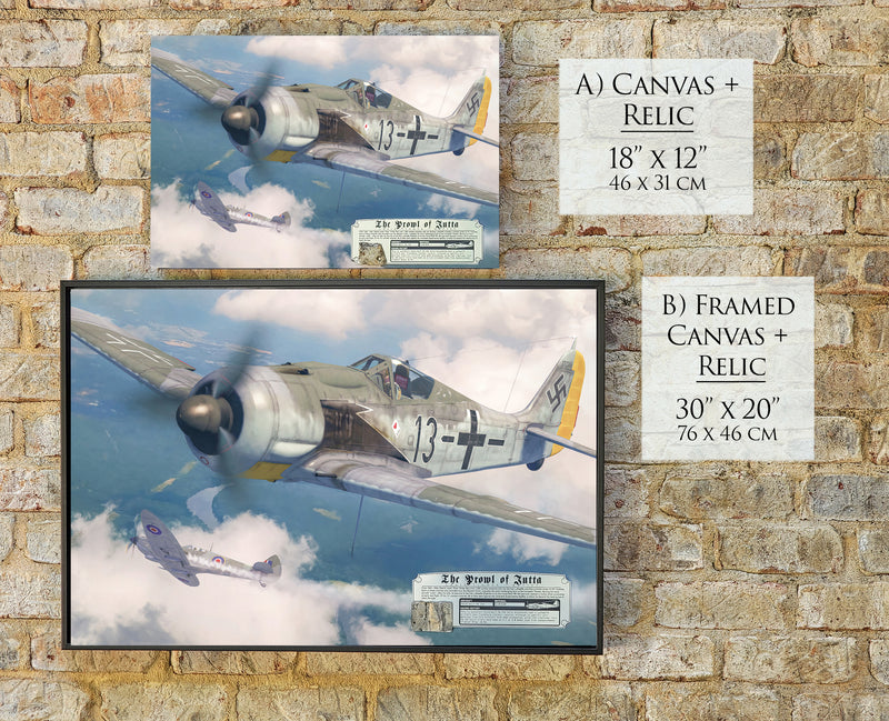 The Prowl of Jutta - Focke-Wulf FW 190 Aviation Art-Art Print-Aces In Action: The Workshop of Artist Craig Tinder