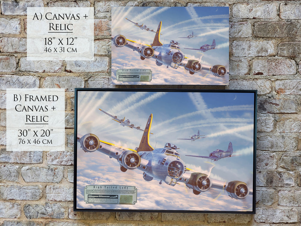 High Tailed Lady - B-17G Flying Fortress Aviation Art-Art Print-Aces In Action: The Workshop of Artist Craig Tinder