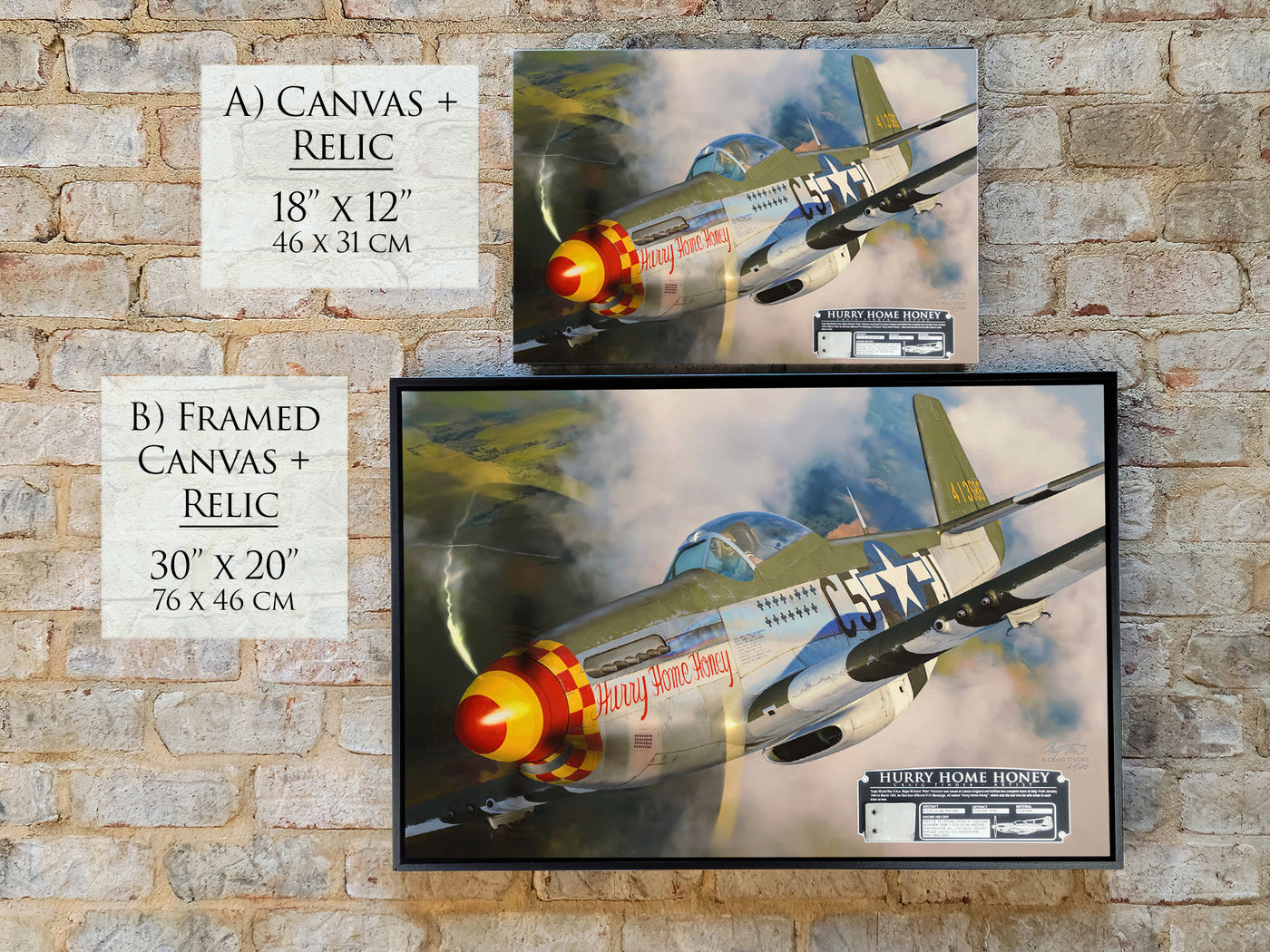 Hurry Home Honey - P-51D Aviation Art-Art Print-Aces In Action: The Workshop of Artist Craig Tinder