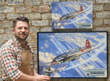 Final Defense of 357 - Ki-61 Hein 'Tony' Aviation Art-Art Print-Aces In Action: The Workshop of Artist Craig Tinder