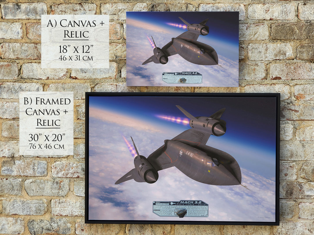 Mach 3.2 - SR-71A Blackbird Aviation Art-Art Print-Aces In Action: The Workshop of Artist Craig Tinder