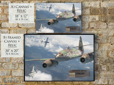 Untouchable Pursuit - Me 262 Aviation Art-Art Print-Aces In Action: The Workshop of Artist Craig Tinder