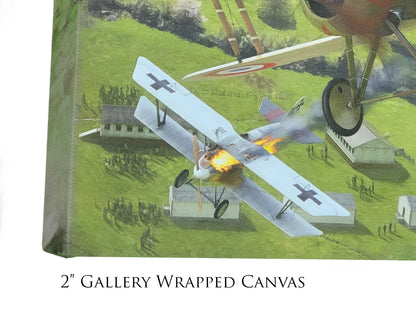 The First Victory - WWI Nieuport 28c.1 Aviation Art-Art Print-Aces In Action: The Workshop of Artist Craig Tinder