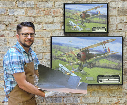 The First Victory - WWI Nieuport 28c.1 Aviation Art-Art Print-Aces In Action: The Workshop of Artist Craig Tinder