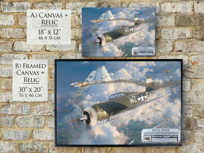Blitz Week - P-47D Thunderbolt Aviation Art-Art Print-Aces In Action: The Workshop of Artist Craig Tinder