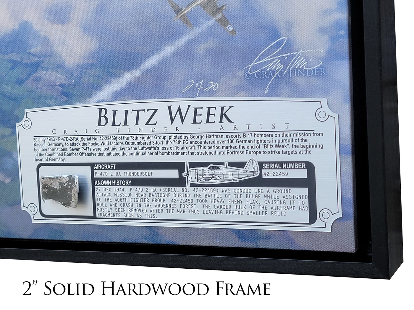 Blitz Week - P-47D Thunderbolt Aviation Art-Art Print-Aces In Action: The Workshop of Artist Craig Tinder