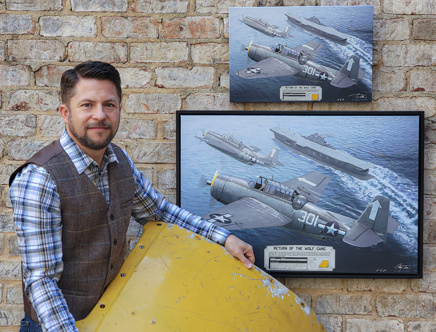 Return of the Wolf Gang - TBM Avenger Aviation Art-Art Print-Aces In Action: The Workshop of Artist Craig Tinder